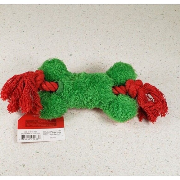 Holiday Bone with Rope Dog Toy - Wondershop™ - Picture 6 of 10